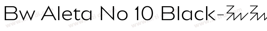 Bw Aleta No 10 Black字体转换